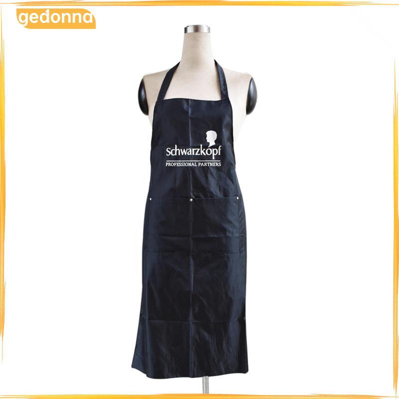 [gedonna] Salon Apron Kitchen Apron ชุดทํางานมืออาชีพผ้ากันเปื้อนสําหรับพนักงานเสิร์ฟผู้ชาย Unisex