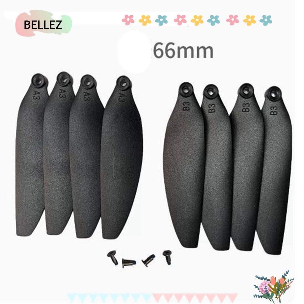BELLEZ พับใบพัด,พลาสติกสีดํารีโมทคอนโทรล Drone อะไหล่, Universal 58 มม./66 มม.Quadcopterอะไหล่ใบมีดส