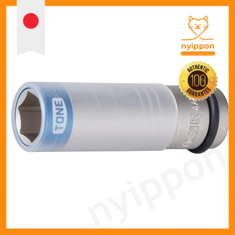 TONE 4AP-N Series Protector-Sleeved Thin-Wall Impact Wheel Nut Socket, 1/2-Inch Drive, Available in 