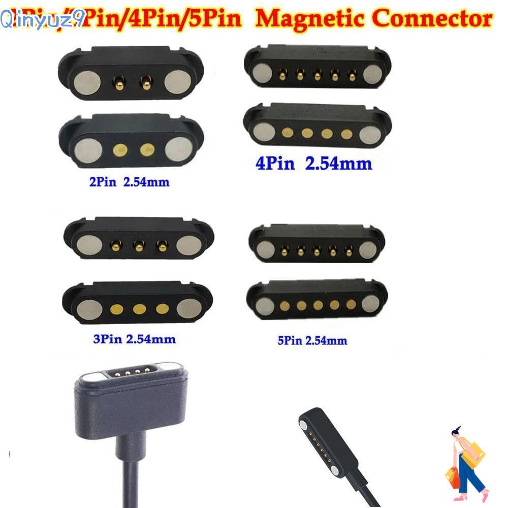 QINYUZ9 DC Magnetic Pogo Pin Connector, 2A 2Pin 3Pin 4Pin 5Pin Pogopin Magnetic Connector, High Curr