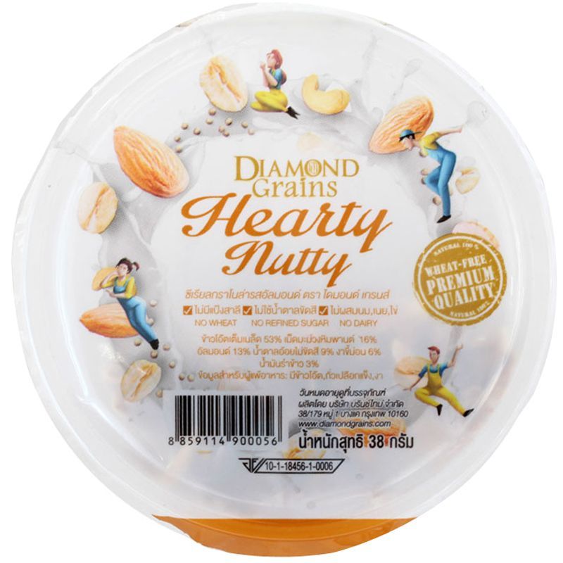ไดมอนด์เกรนกราโนล่ารสอัลมอนด์ 38กรัม Diamondgrains Granola Almond 38g.