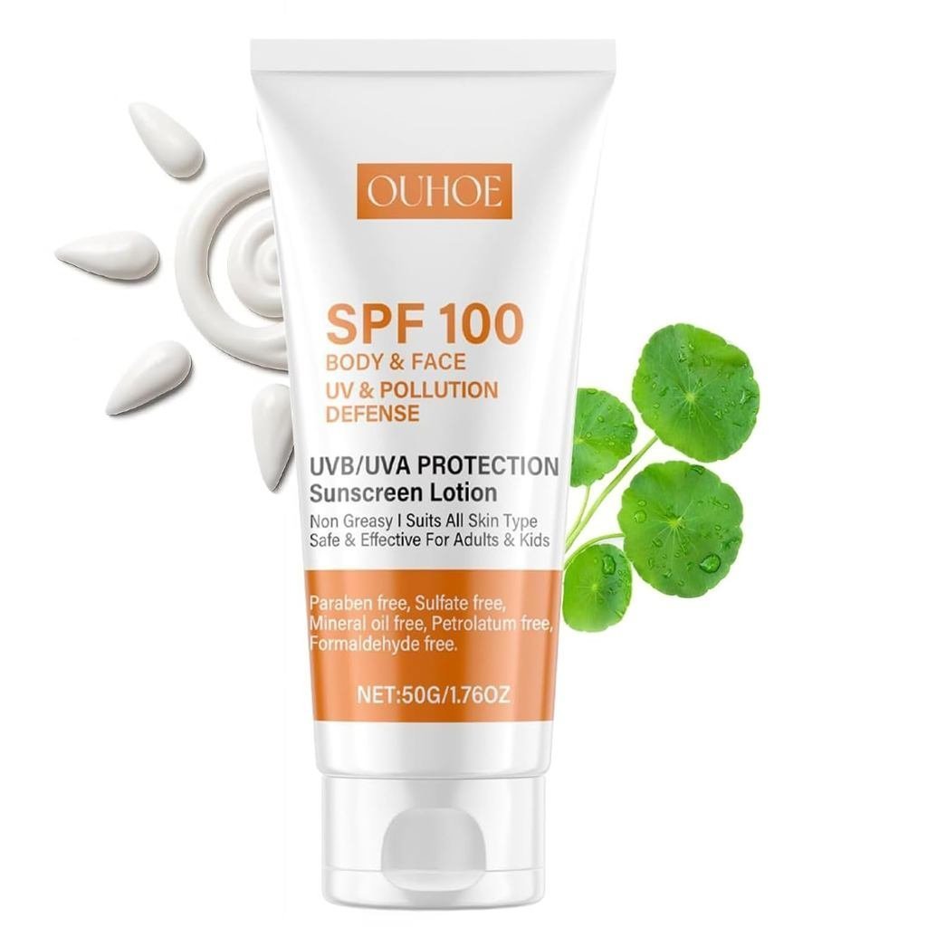 Travel Package Sunscreen, SPF100, ครีมกันแดดผิวหน้าและผิวกาย, SPF100, สูตรปลอดสารพิษ, SPF100, การป้อ