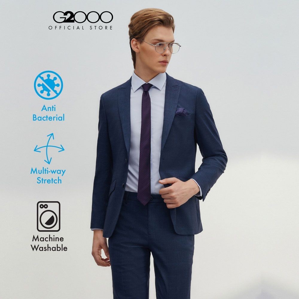 G2000 เสื้อสูทสำหรับผู้ชาย ทรง Slim Fit รุ่น 4611329376 NAVY