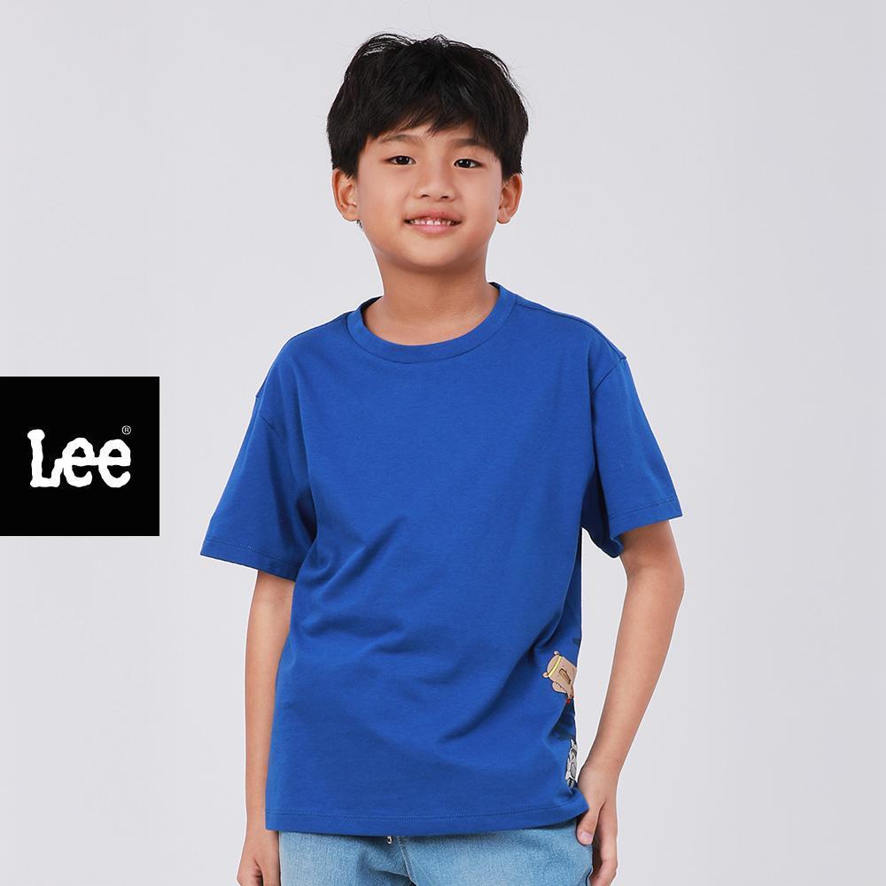 LEE KIDS เสื้อยืดแขนสั้นเด็กผู้ชาย คอลเลคชั่น Mini Zoo Regular รุ่น LK S426BTSSN15 น้ำเงิน