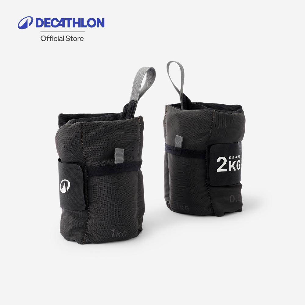 Decathlon Adjustable Wrists And Ankle Weights ที่ถ่วงน้ำหนักข้อมือและข้อเท้าแบบปรับได้ 0.5 ถึง 2 กิโลกรัม