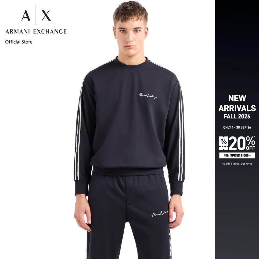 Armani Exchange เสื้อสเวตเชิ้ตผู้ชาย รุ่น 8NZMSG-Z9N1Z-1510 สีกรมท่า