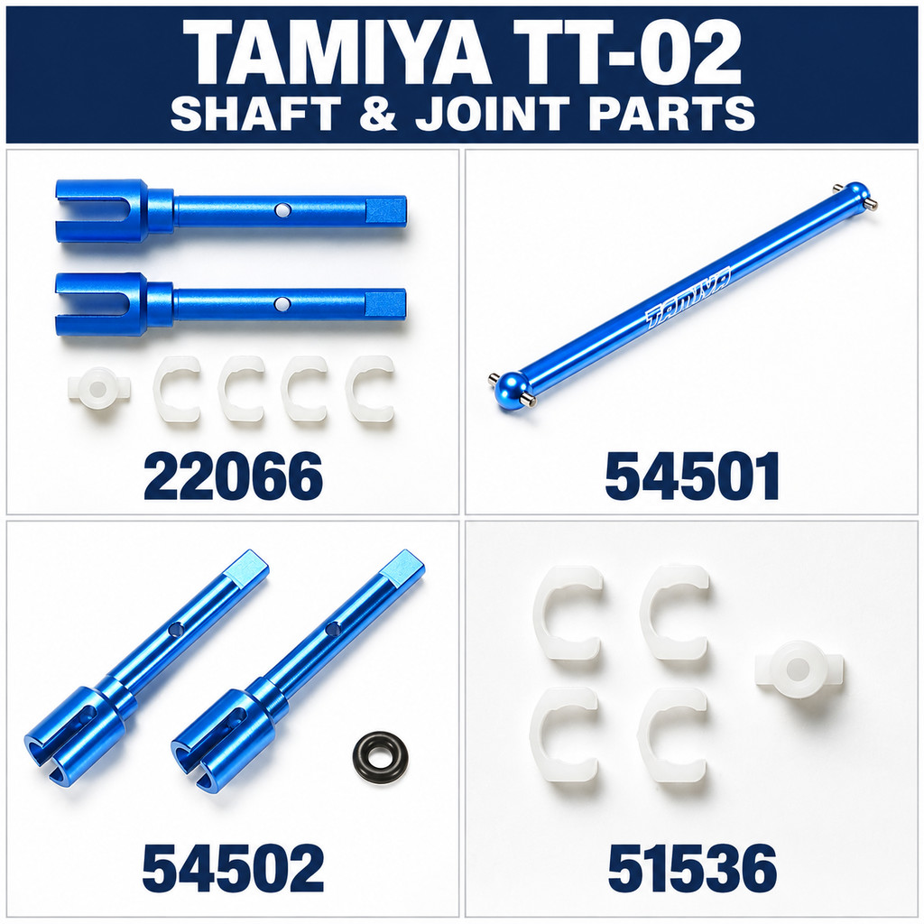 TAMIYA TT-02 Shaft Upgrade 22066 54501 54502