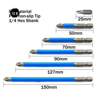 YLB> Magnetic Anti Slip ไขควงไฟฟ้า 1/4 "Hex Shank Precision PH2 ใหม่