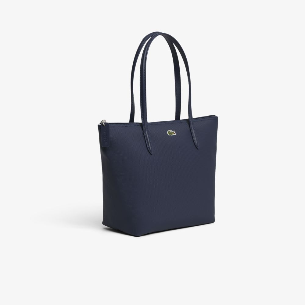 LACOSTE حقيبة توت نسائية صغيرة L.12.12 Concept — أزرق — صورة 3