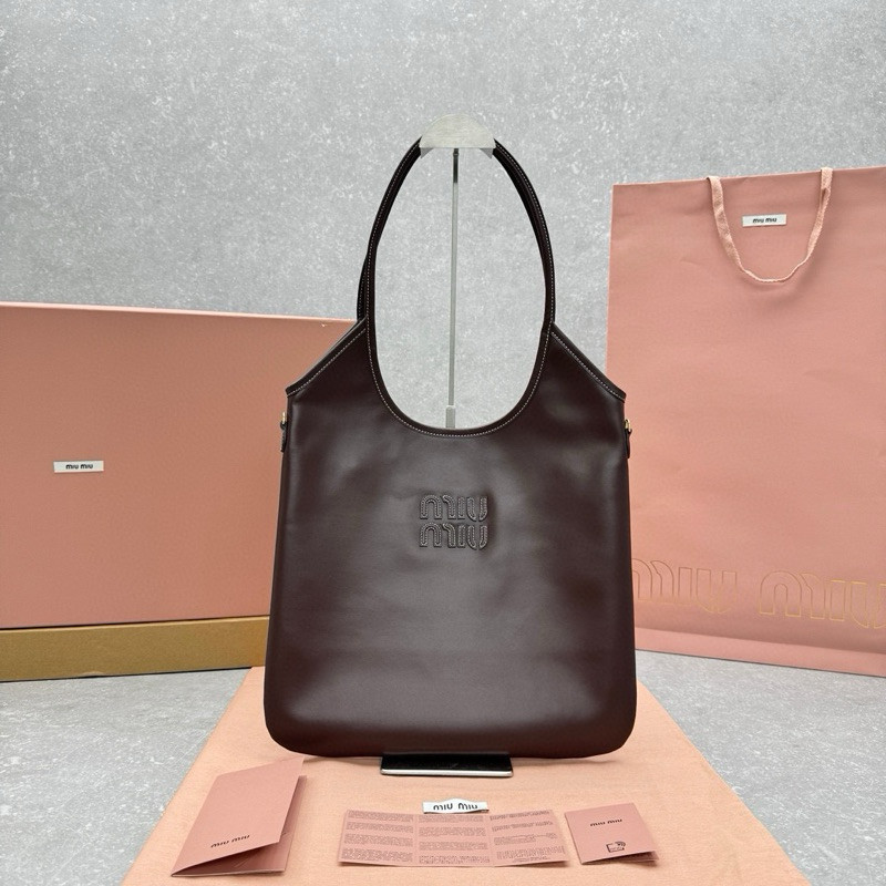 เกรดแท้ | ᴍɪᴜ ᴍɪᴜ Ivy Briarwood Leather Tote 5BG231