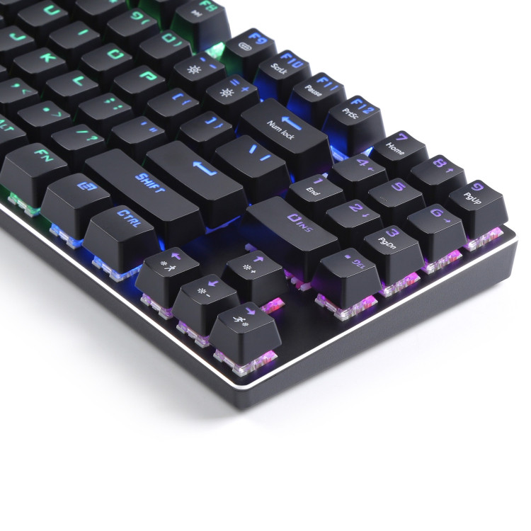 Wolf Pie Mitu Z56 จดสิทธิบัตร 89 คีย์ Internet Cafe คีย์บอร์ดแบบกลไกสวิตช์สีแดงสวิตช์สีน้ําตาลสวิตช์