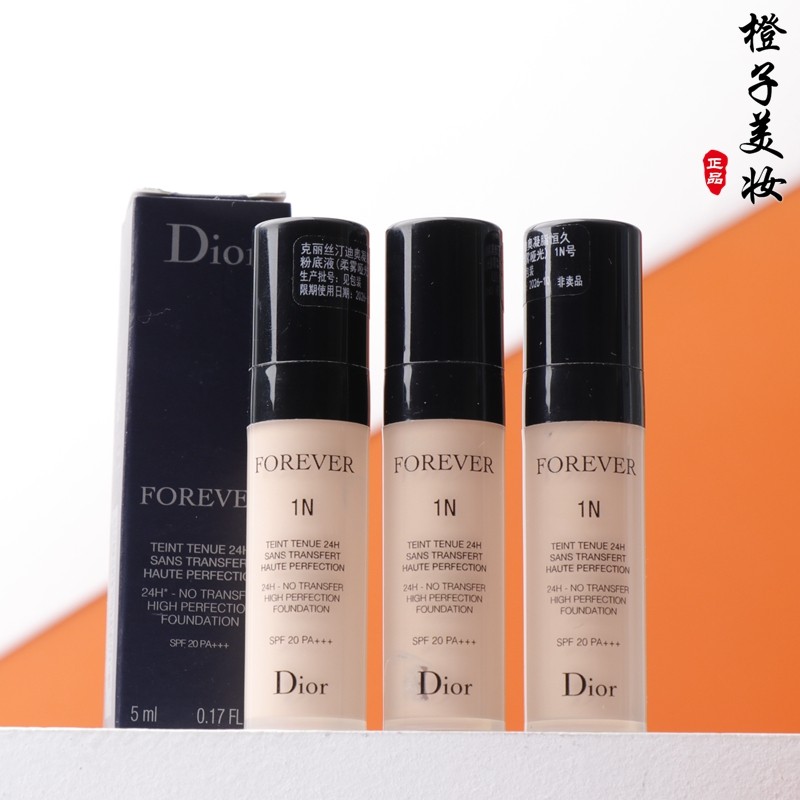ครีมรองพื้น รองพื้น Dior Dior Gel Matte Liquid Foundation 5ml 1N2N คอนซีลเลอร์ธรรมชาติ Moisturizing 