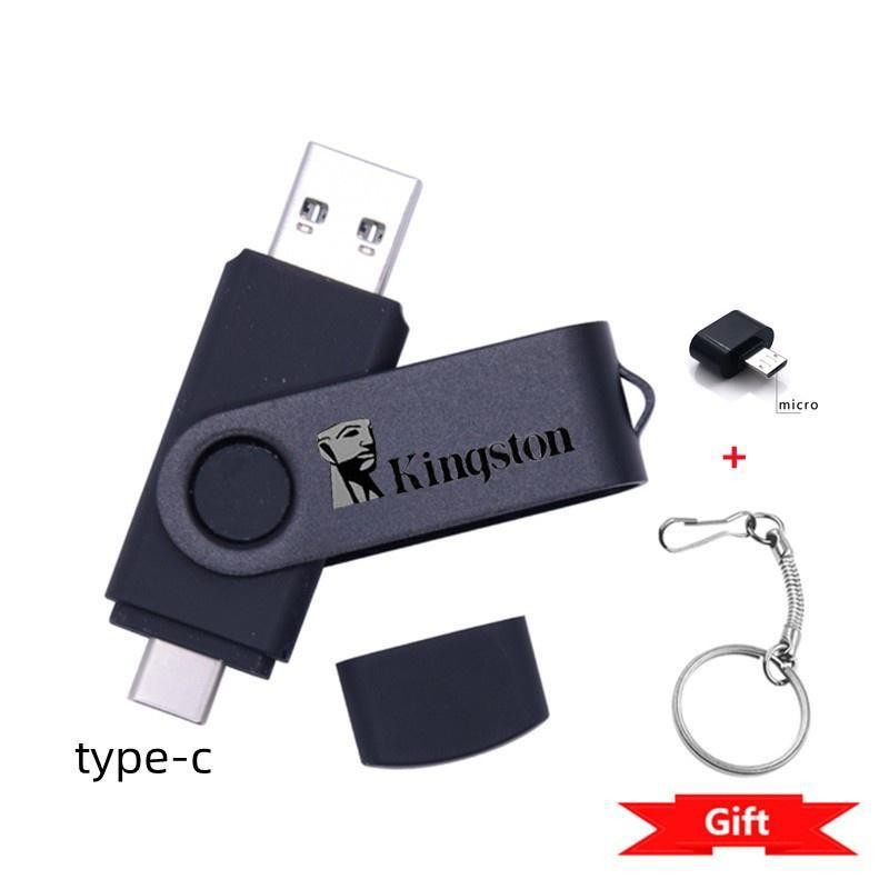 แฟลชไดร์ฟ  Original USB Flash Drive U Disk 1TB 512GB 1TB Mobile Phone Computer Multifunction Type-c 