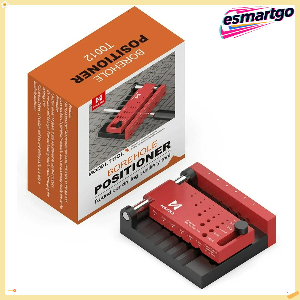 Mazha T0012 พลาสติก Borehole Positioner: Precision Center Drill Fixture สําหรับ DIY Hobby & Toy Maki