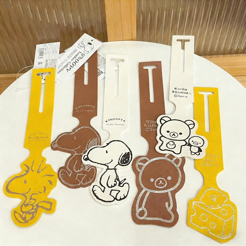 Snoopy Rilakkuma แท็กกระเป๋าเดินทางญี่ปุ่น Anti-Lost Listing Airplane Consignment Tag จี้กระเป๋าน่ารัก