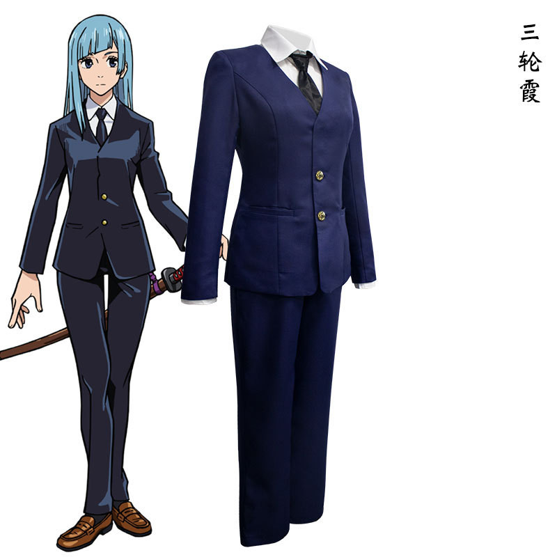 ชุด.Cosplay.Gojo.Satoru.พร้อมเครื่องประดับสองมิติ.ชุดครบเซ็ท