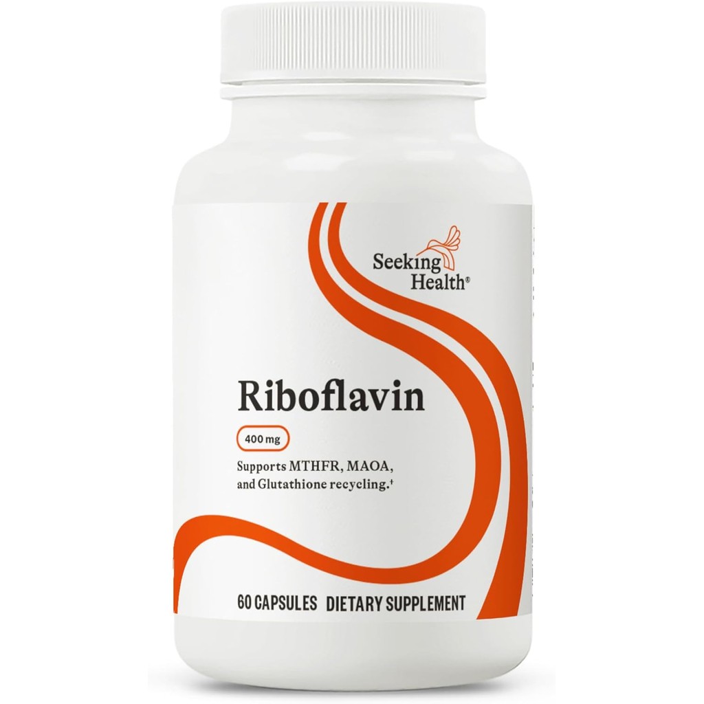 Seeking Health Riboflavin วิมิน B2 400 มก. Riboflavin 4 มก. Active Riboflavin-5-Phospaste  มังสวิรัต