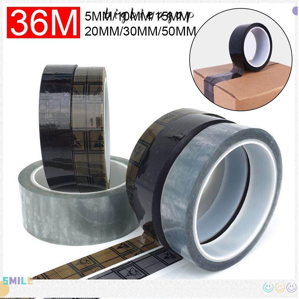 BIGBIEGOP เทปความหนืดสูง เทปฟิล์มสีดํากันน้ําสําหรับแผงวงจร ESD Tape