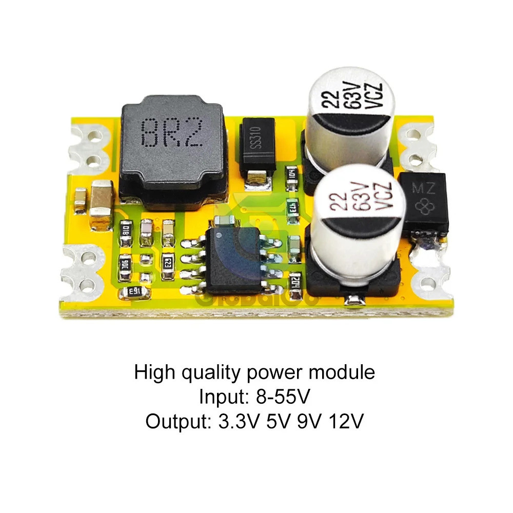 DC-DC อัตโนมัติ step-up step-down โมดูล 8-55V ถึง 3.3V 5V 9V 12V Step-down โมดูลควบคุมโมดูล