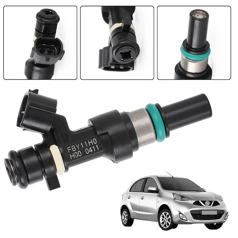 4PCS Auto คุณภาพสูงหัวฉีดน้ํามันเชื้อเพลิงสําหรับ NISSAN Micra K13 1.2 12V 16600-1HC0A FBY11H0 16600
