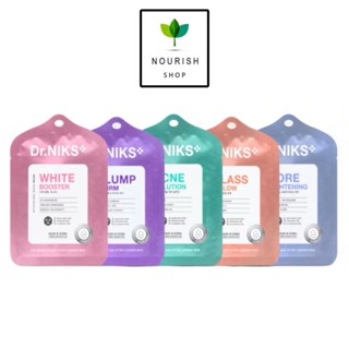 {1ซอง} Dr.NIKS ดร.นิกส์ แผ่นมาส์กหน้าคุณหมอ ไมโครไบโอม - มิก…
