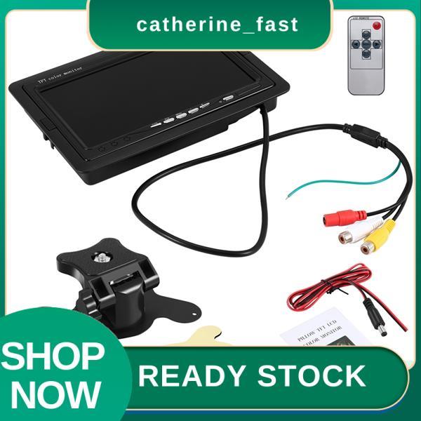 In Stock Mini TV 7 นิ้ว HD Monitor 800X480 แบบพกพาหน้าจอ LCD ในรถยนต์บน DVD/CMMB สองอินพุตสําหรับรถย