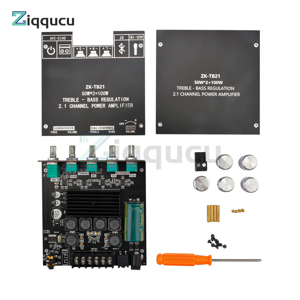 1002T TB21 TPA3116 บลูทูธ 5.0 ซับวูฟเฟอร์เครื่องขยายเสียงโมดูล High Power Audio สเตอริโอ Bass AMP