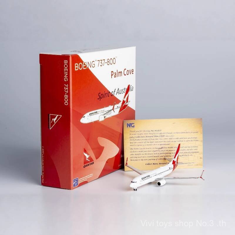 {Vivi toys} NG 1/400 Metal Airliner Aircraft รุ่น B737-800/w Australia Airlines VH-VZV/VH-VZU 251007