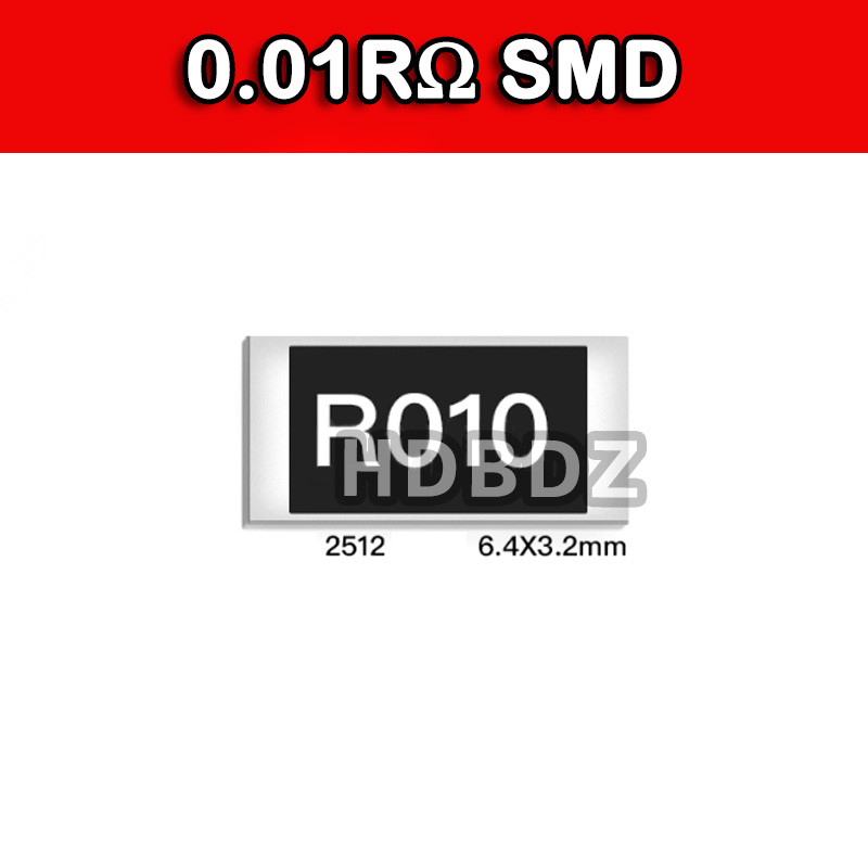 5~10PCS  0.01RΩ SMD Resistance Precision1%  R010 ความต้านทานแพทช์