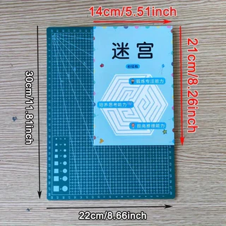 หนังสือฝึกเขาวงกตใช้เพื่อเพิ่มสมาธิเกมปริศนาที่ใช้เพื่อปรับปรุงการคิดและสมาธิของนักเรียนของเล่นพัฒนาทางปัญญาของขวัญสนุกวันหยุดหนังสือเกมเขาวงกต