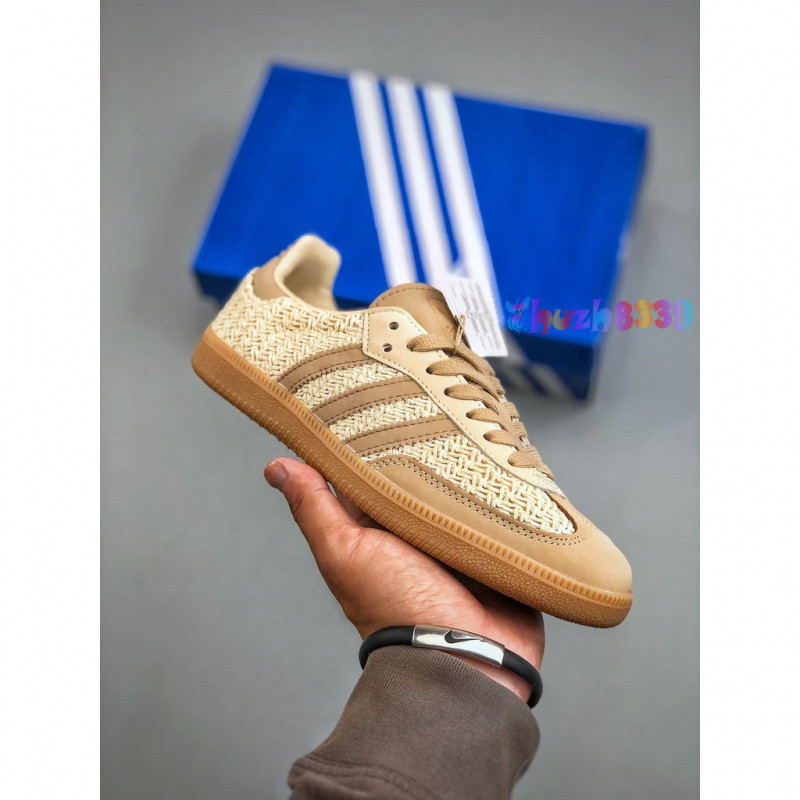 [เกรดต้นฉบับบริสุทธิ์] SAMBA OG W ทอชีวิตรองเท้าลําลองรองเท้าส้นเตี้ยรองเท้าส้นเตี้ยระบายอากาศกันกระ