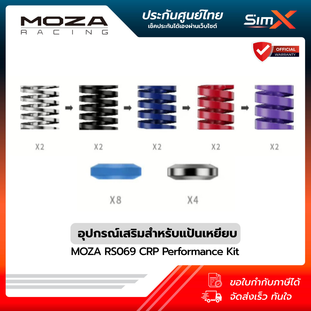 MOZA Performance Kit for CRP2 (MZ-RS069) ชุดอัปเกรดสมรรถนะแป้นเหยียบ CRP2 เพิ่มความละเอียดการตอบสนอง