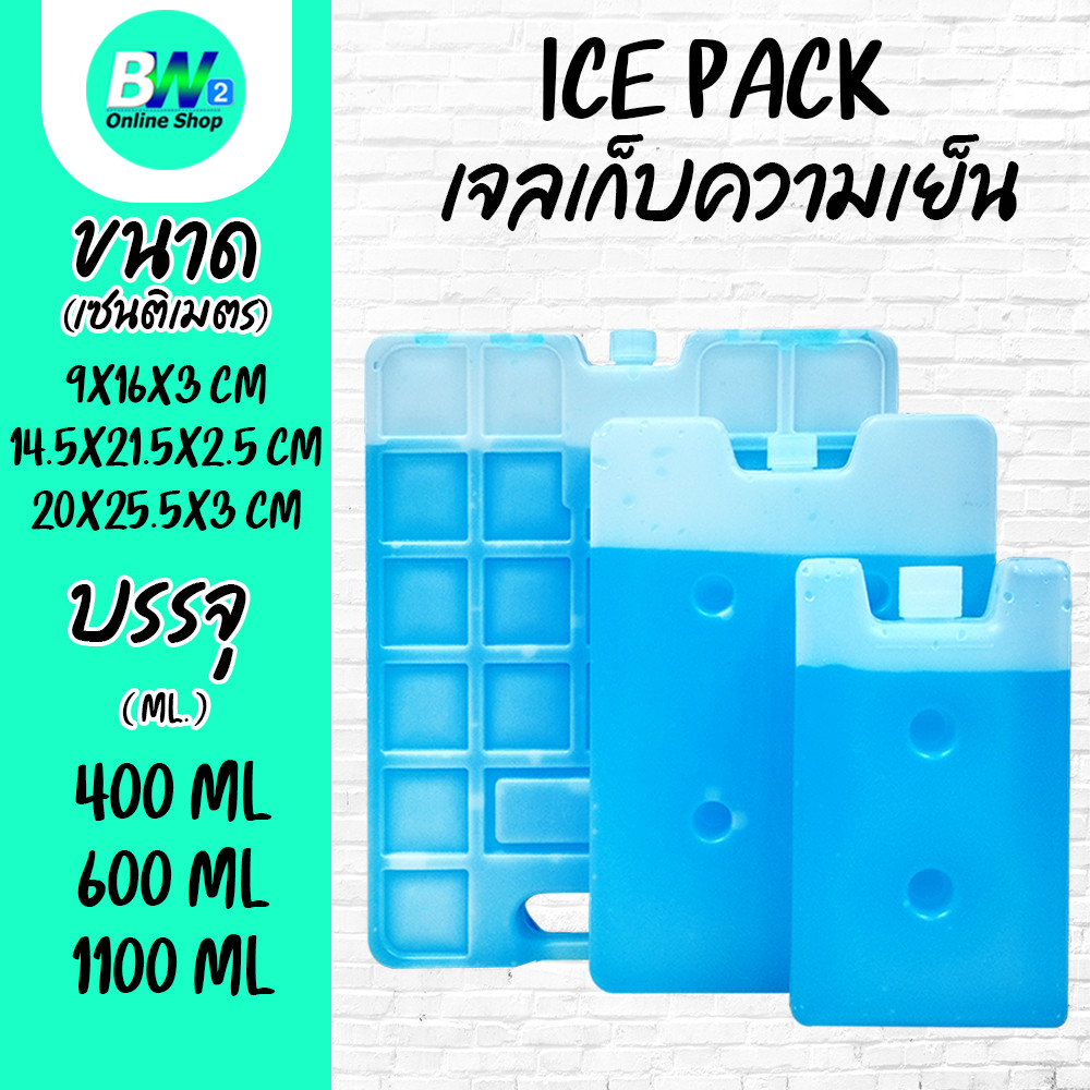 Ice Pack เจลเก็บความเย็นแบบกล่องพลาสติก