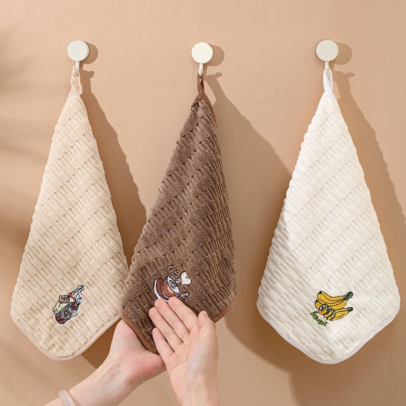 Hand towel hanging small towel soft quick-drying children's washing20251017