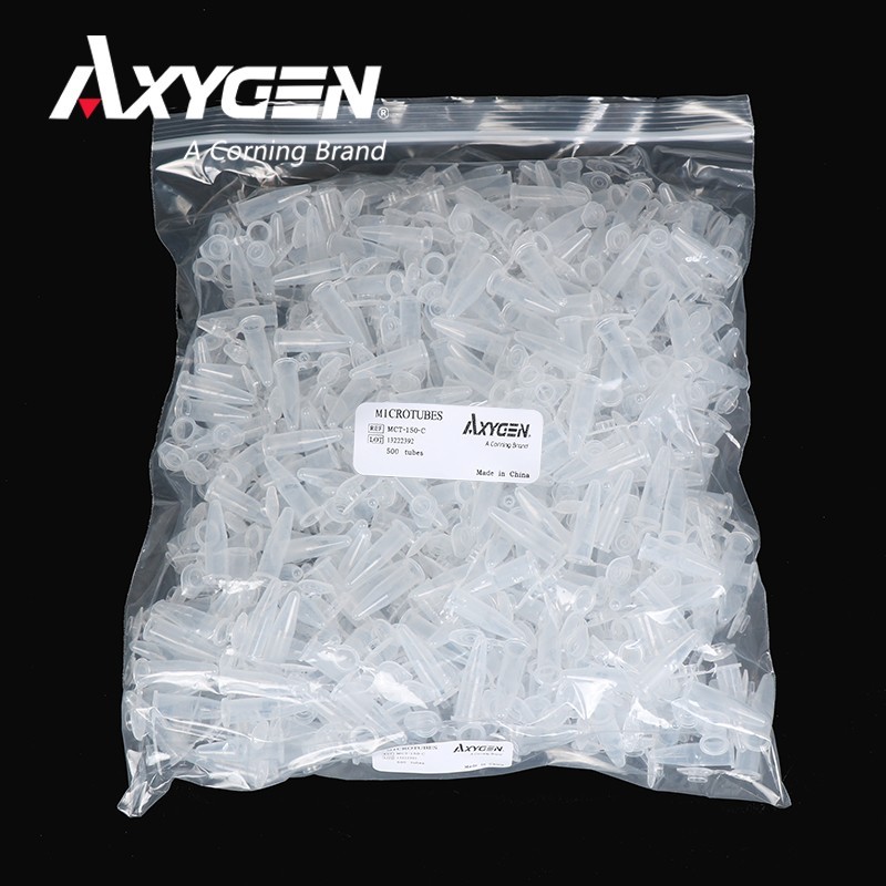 Axygen Axygen0.2ml 0.5ml 1.5ml 2ml Centrifuge Tube ไม่มี DNA Enzyme RNA Enzyme ไม่มีแหล่งความร้อน