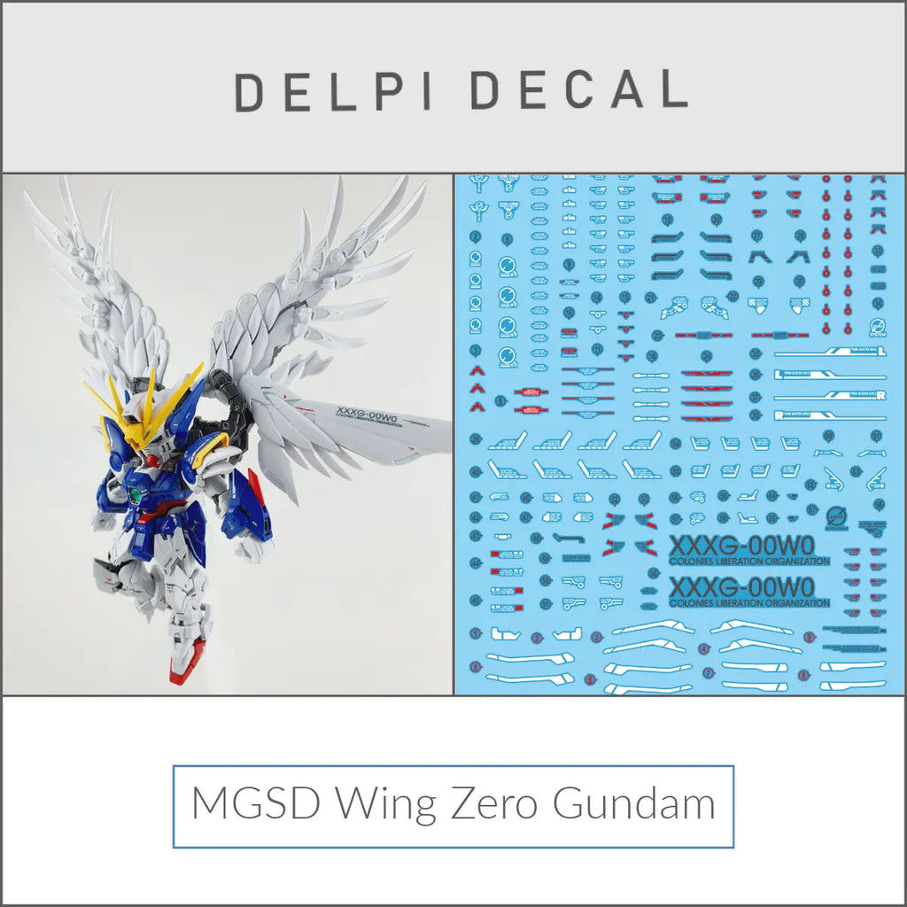 Delpi Decal (ดีคอลน้ำ) MGSD Wing Zero