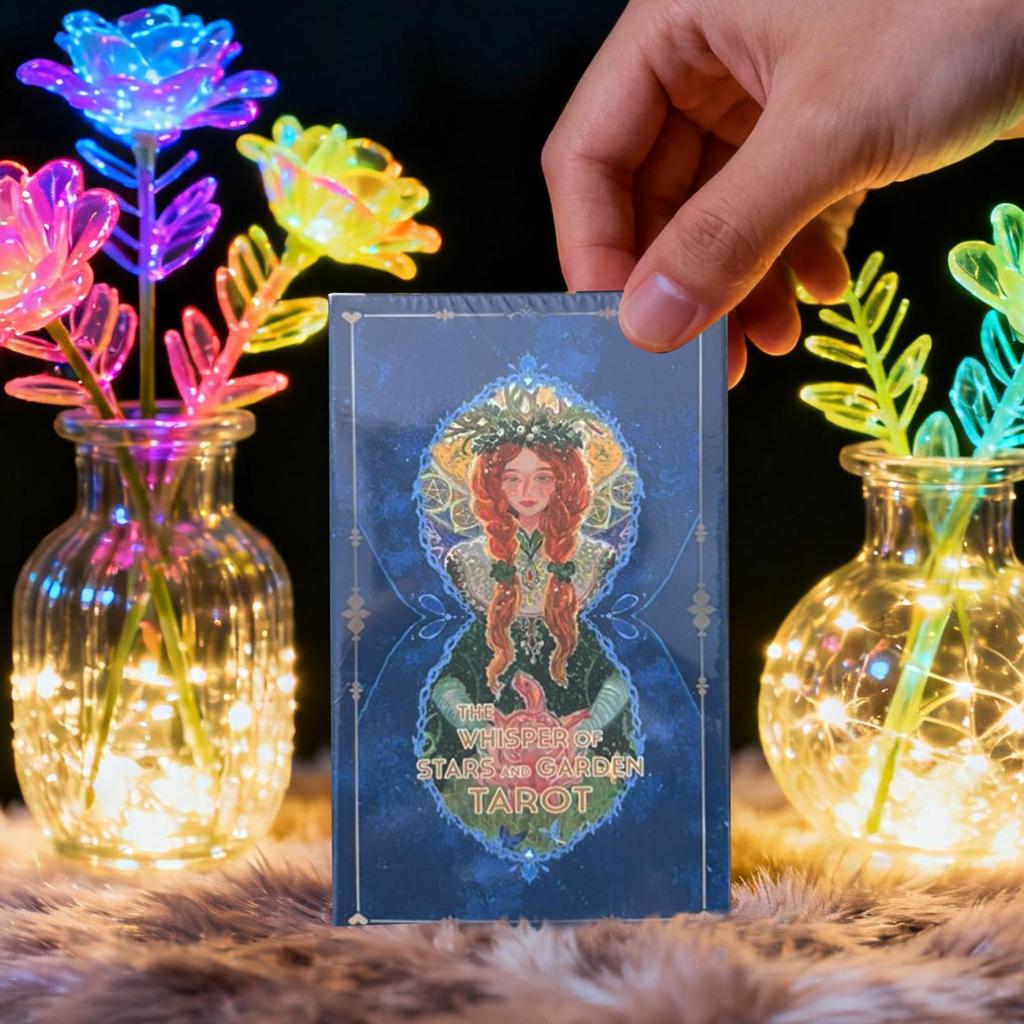 กระซิบของดาวและสวนไพ่ทาโรต์วิญญาณกระดาษแม่มดฟอร์จูนเรียกเข้าด้วยกันบัตรอ่านอาชีพเริ่มต้นตาเยน - รูปที่ 5