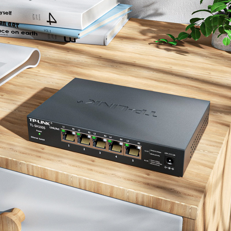 TPLINK Switch 2.5G 2500M พอร์ต 8 พอร์ต 5 พอร์ต Gigabit Times Control Soft Router รองรับ