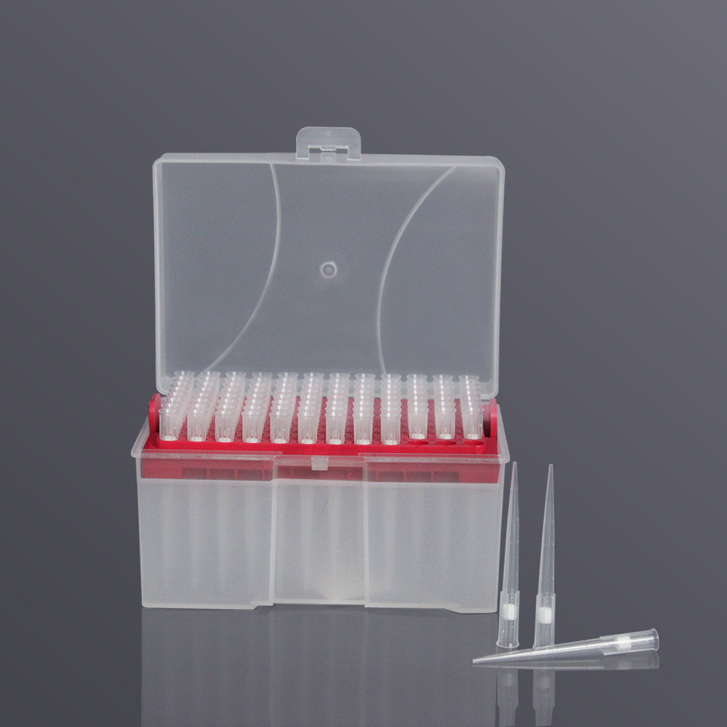 Filter tips, Long 200 μl., sterile,(96pc/rk)#FT-200L-R-S, Labselect