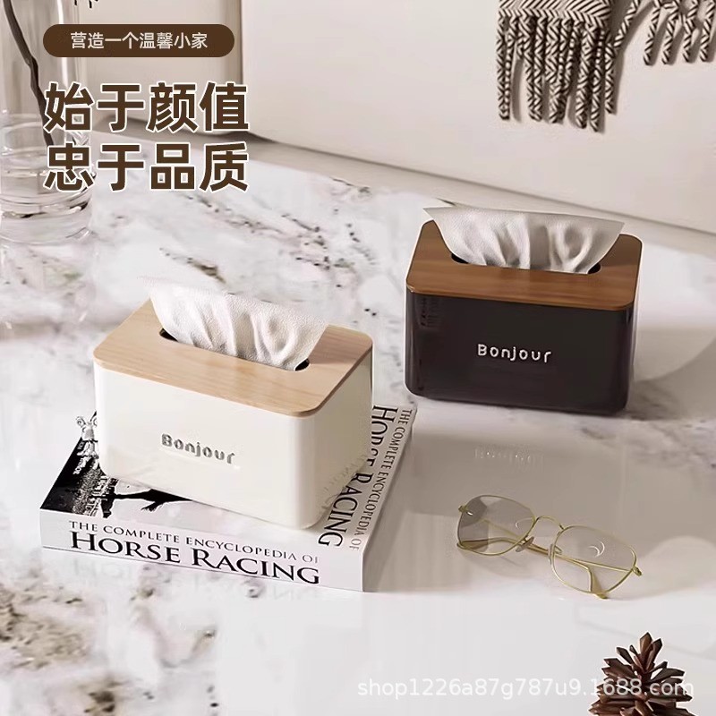 แสงหรูหรากล่องกระดาษทิชชูครัวเรือนห้องนั่งเล่นเข้าสู่ระบบสไตล์ระดับไฮเอนด์สก์ท็อปห้องนอนห้องรับประทา