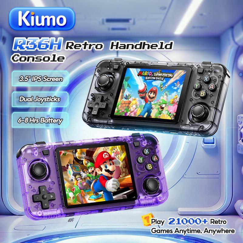 Kiumo(R36H Update 21k+games Home Games Consoles) รับประกัน 3 ปีเกมอิเล็กทรอนิกส์สนุกในวัยเด็กคอนโซลเ