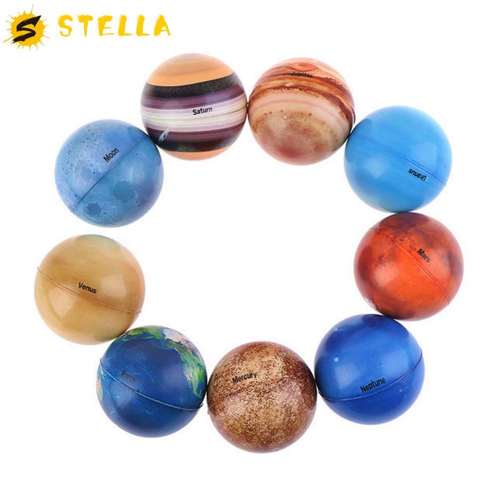 STELLA Moon Star Ball สําหรับเด็กการศึกษาของเล่นฟองน้ําระบบพลังงานแสงอาทิตย์ลูกบอลความเครียดบรรเทาขอ