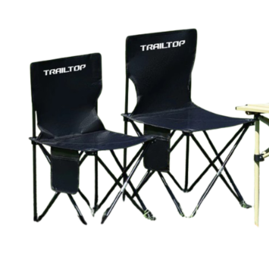 TrailTop เก้าอี้พับกลางแจ้ง - เก้าอี้แคมป์ปิ้งพับได้อเนกประสงค์