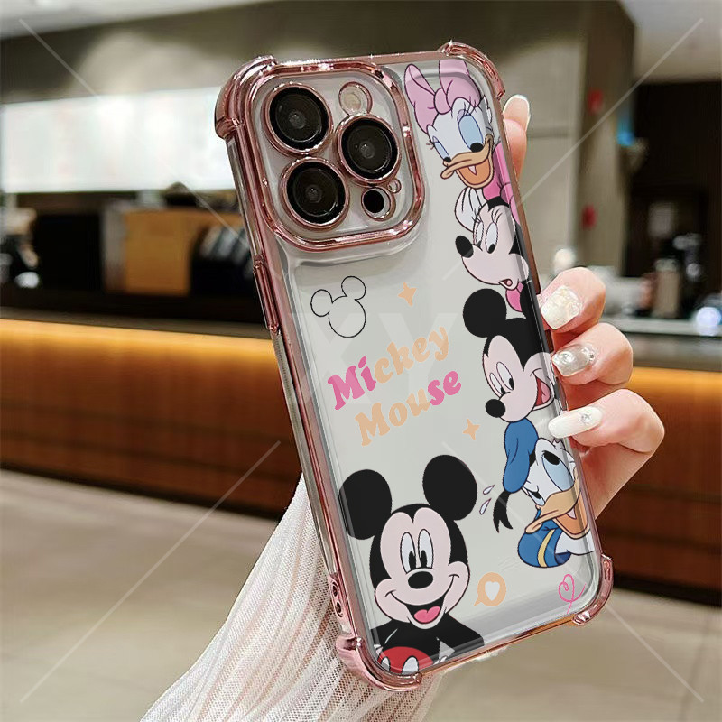 เคส IQOO Z9 Z9 TURBO Z9X Z7X Z7 Z8 Z8X Z6X Z5 IQOO 13 IQOO 12 Pro IQOO 12 การ์ตูน Mickey Donald Duck