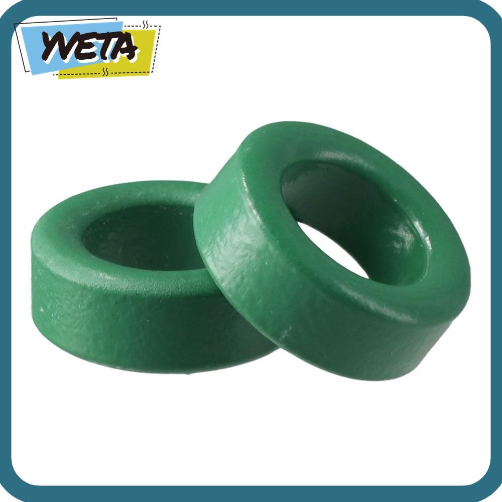 YVETA Toroid Ferrite Core, Ferrite Chokes Ring Restraining Interfal, Easy to us Metal Green Power Tr