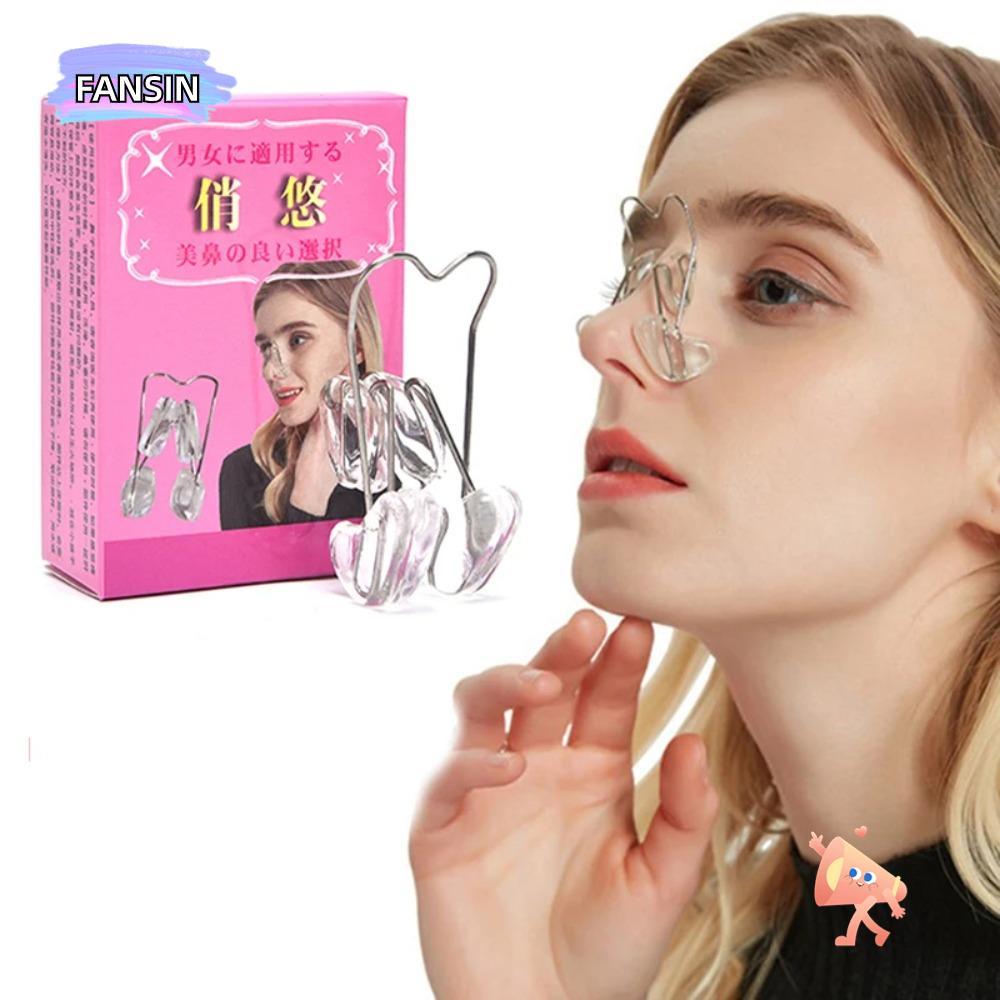 FANSIN Nose Up Shaper, Shaping Straightening Nose Slimming Massage, Transparent Orthotics Beauty Too
