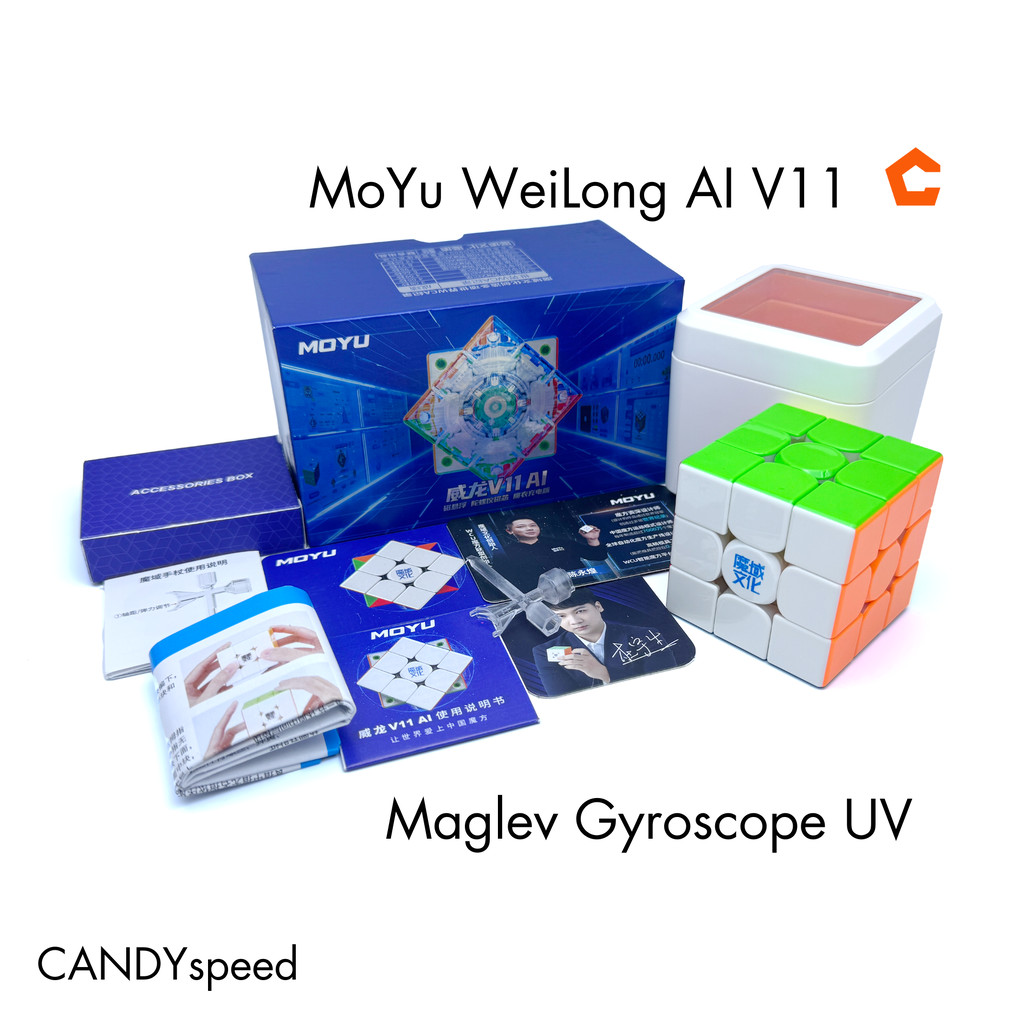 รูบิค MoYu WeiLong V11 AI , 18th Anniversary, Maglev UV Ball Core 3x3 มีแม่เหล็ก Smart Cube | by CAN