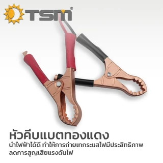 หลอดไฟ คีบแบต DC12V LED 130W แสงขาว แสงวอร์มไวท์ สายยาว3เมตร ไฟพกพา ไฟคีบแบต ไฟฉุกฉิน รุ่น TSM-DC130