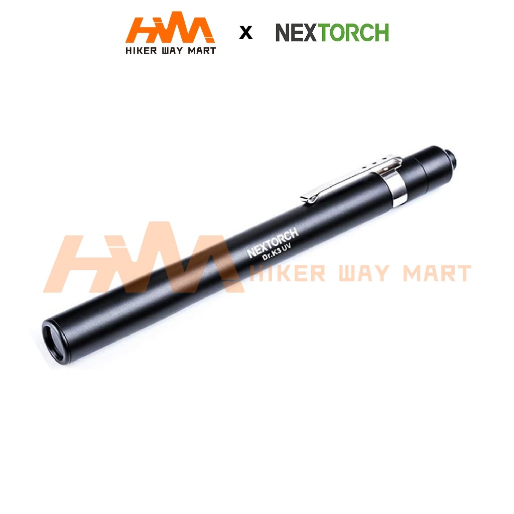 NEXTORCH Dr.K3 UV 365nm แสง UV LED Blacklight ไฟฉายเครื่องตรวจจับอัลตราไวโอเลตไฟฉาย LED ขนาดกระเป๋าส