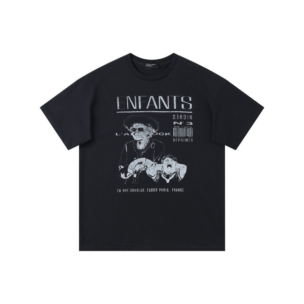 K9QP ERD vintage Vintage Short Sleeve Loose Couple T T-shirt Men and Women Summer